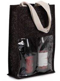 BORSA PORTA BOTTIGLIE IN TELA DI JUTA